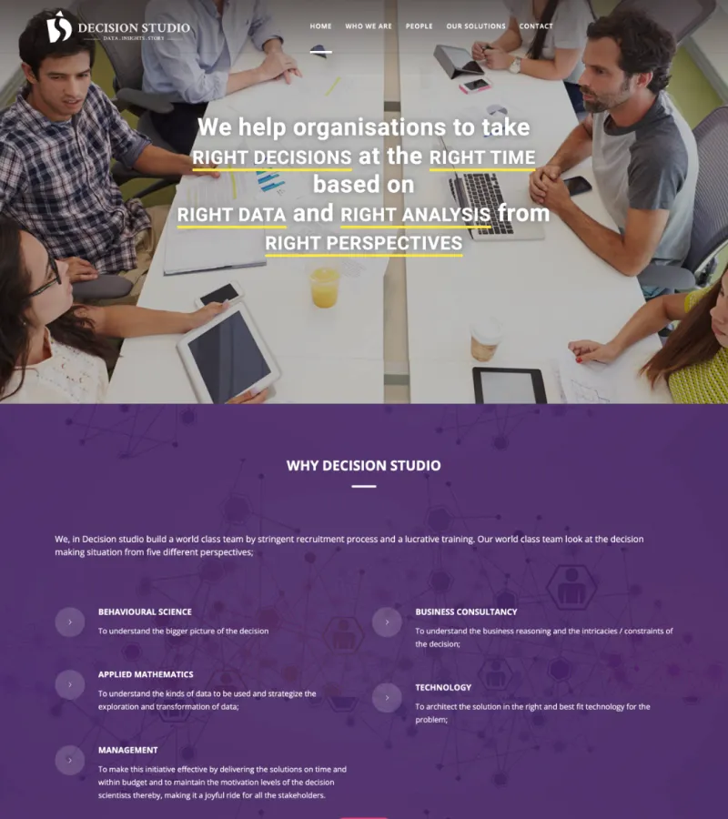 Decision Studio website